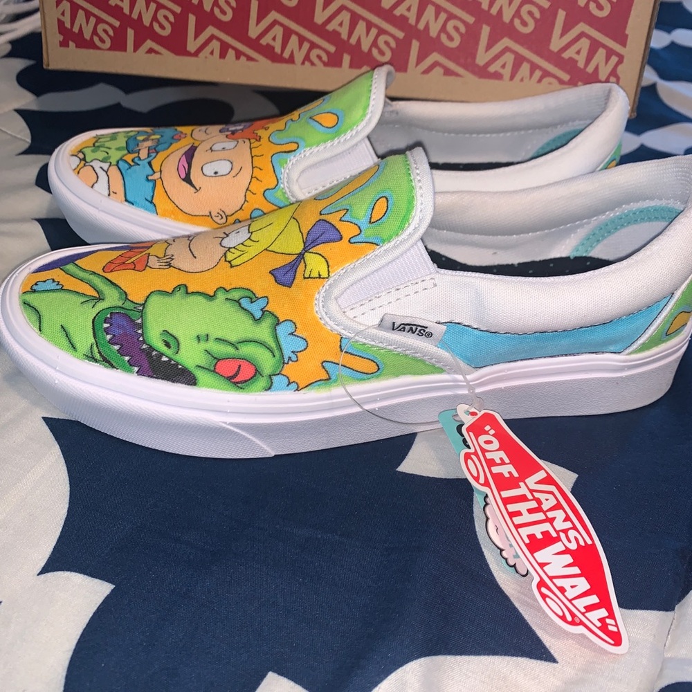 Custom Slip On Vans With Comfy Cush Insole - image 2